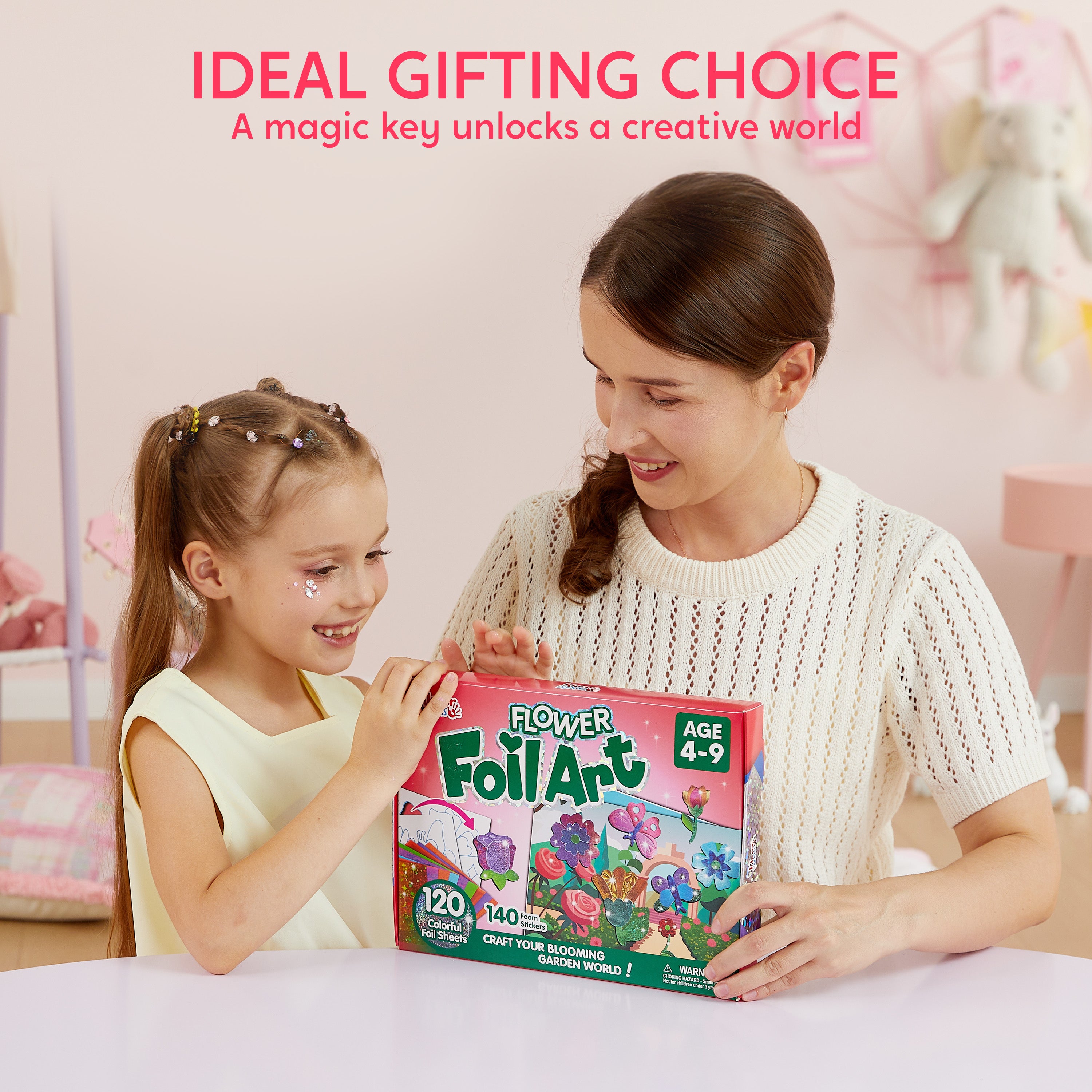 Klever Kits No-Mess Foil Art & Sticker Activity Kit