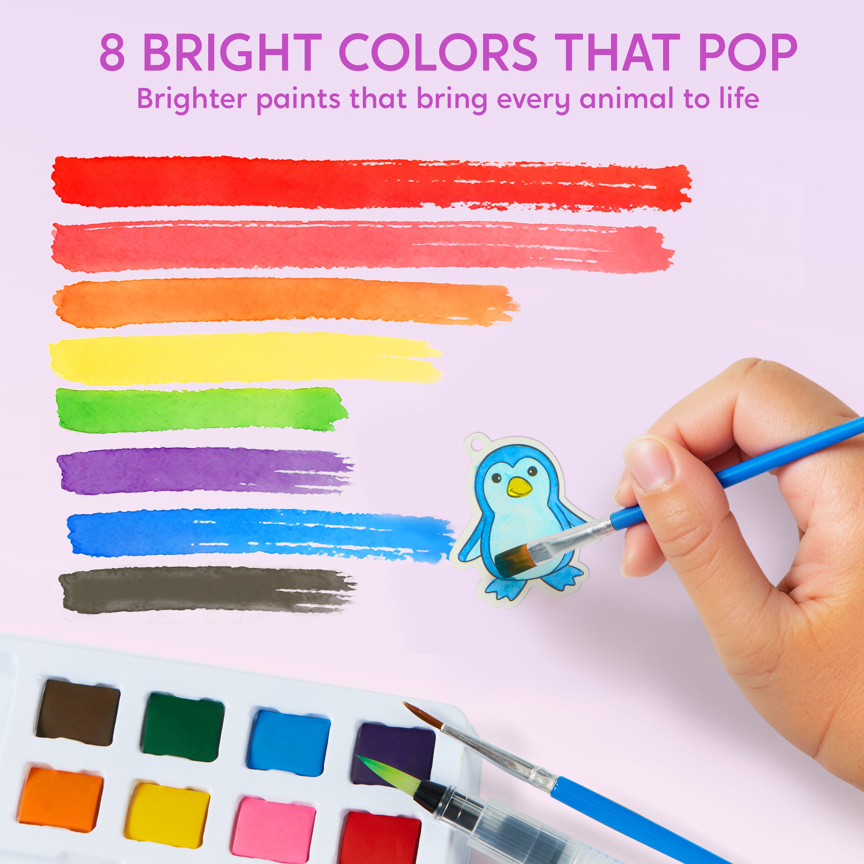 Klever Kits Glow-in-the-Dark Mess-Free Paint with Water Books (3-Pack)
