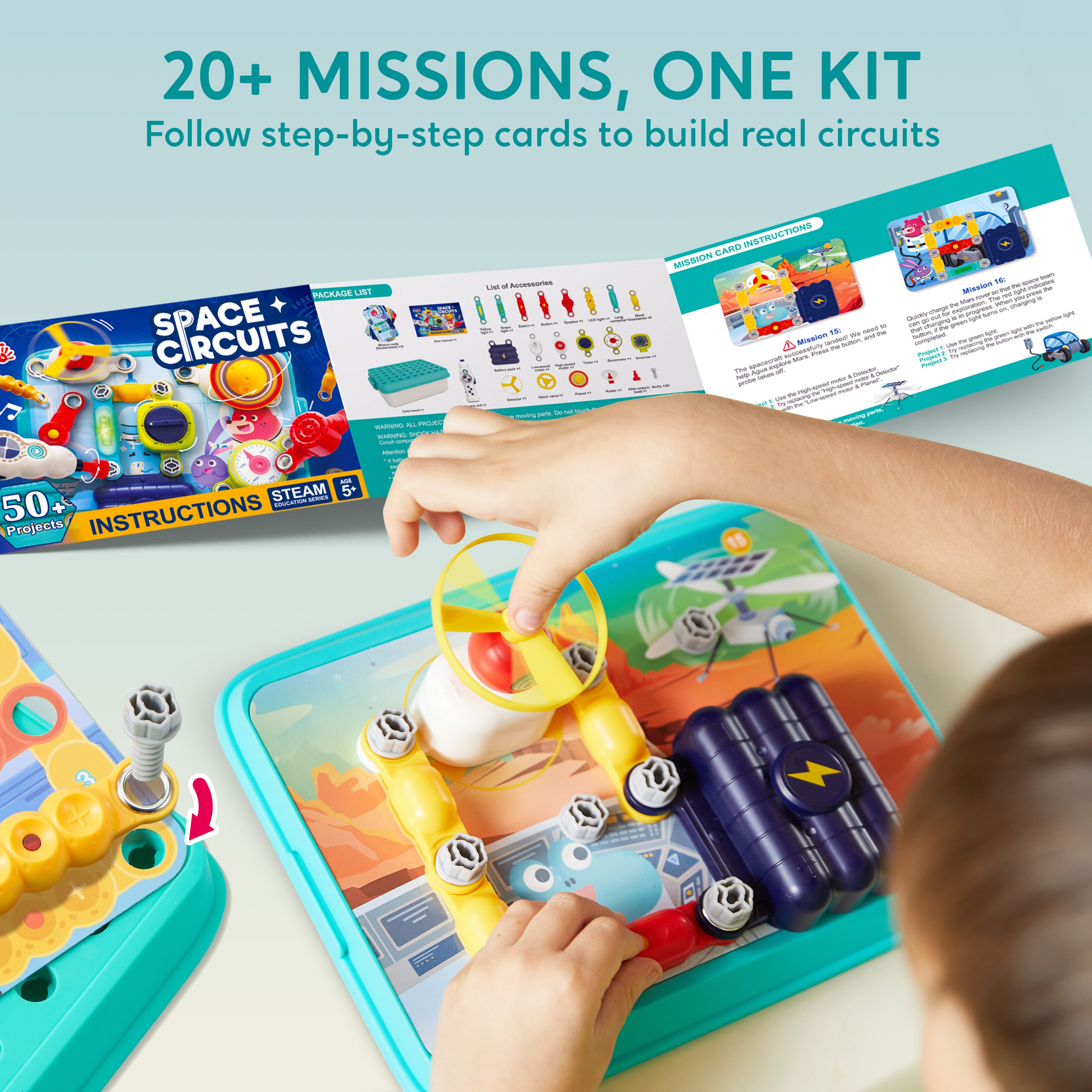 Klever Kits Space Circuits Electronics Science Kit (50+ Projects)