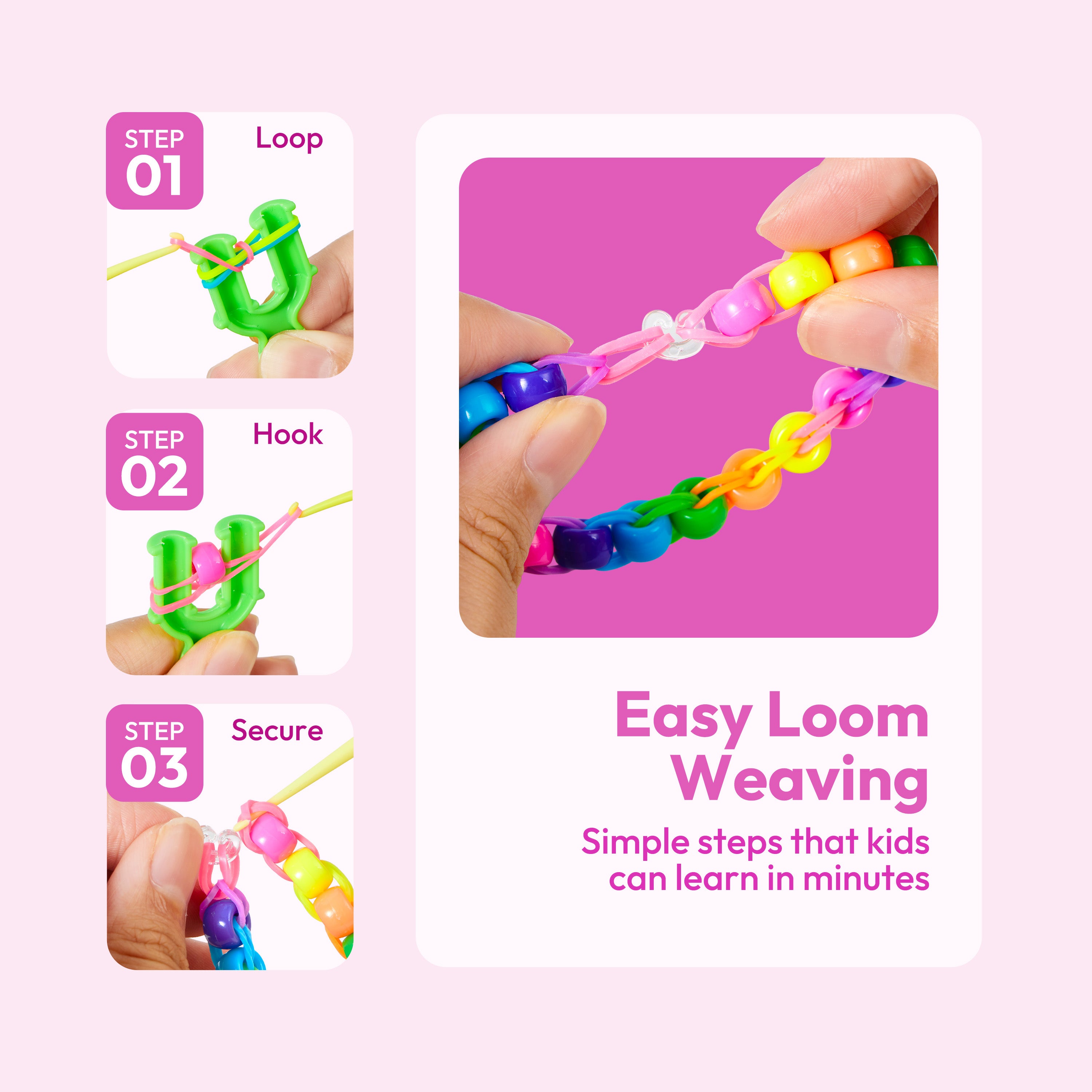 Klever Kits Glow-in-the-Dark Loom Bracelet Kit (6000+ Pcs)