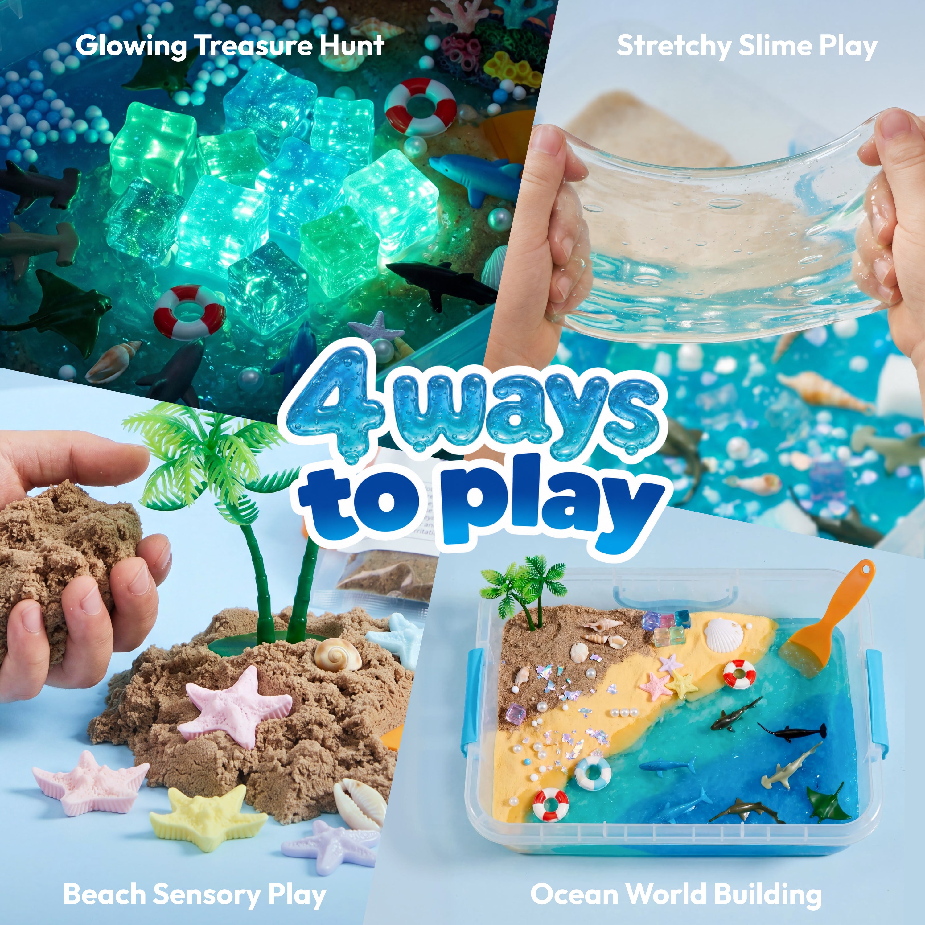 Klever Kits Ocean Sensory Bin for Kids