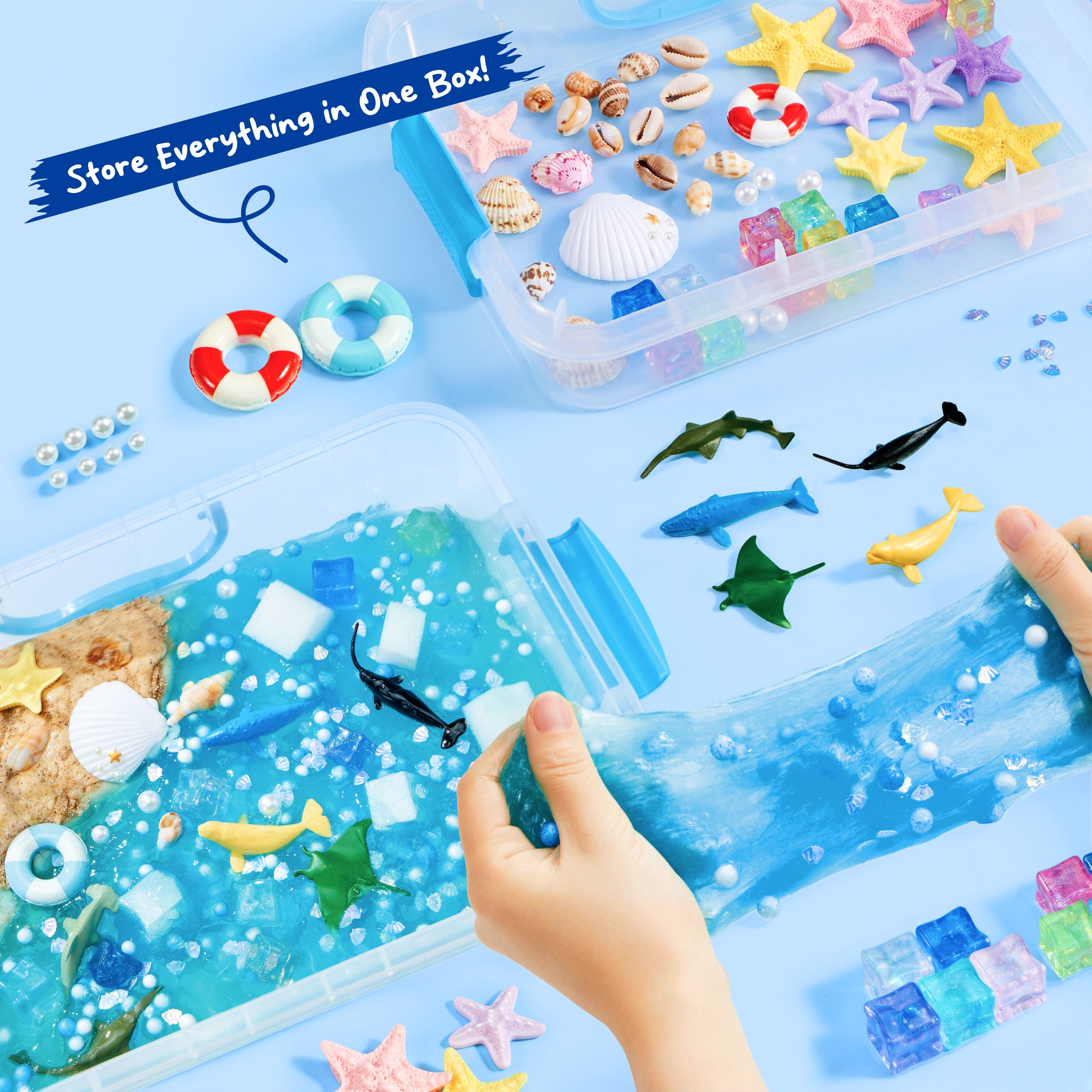 Klever Kits Ocean Sensory Bin for Kids
