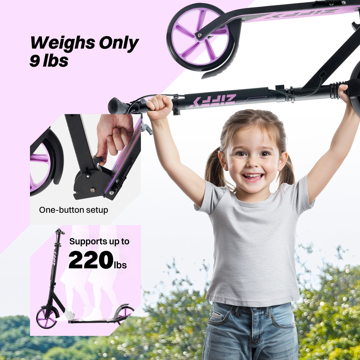 ZIFFY Big Kids Scooter