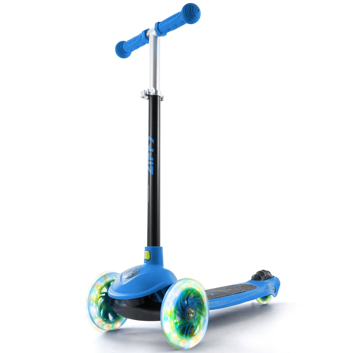 JOVA-ZIFFY 3 Wheel Scooter for Kids 3-5 - LED Light-Up Wheels, Blue