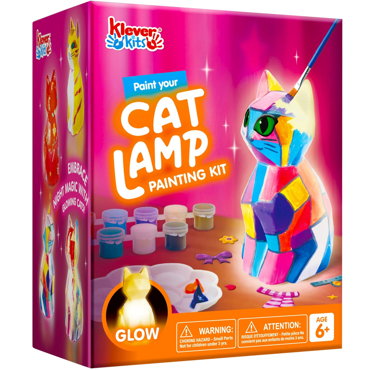 Klever Kits Paint Your Own Cat Night Light Craft Kit