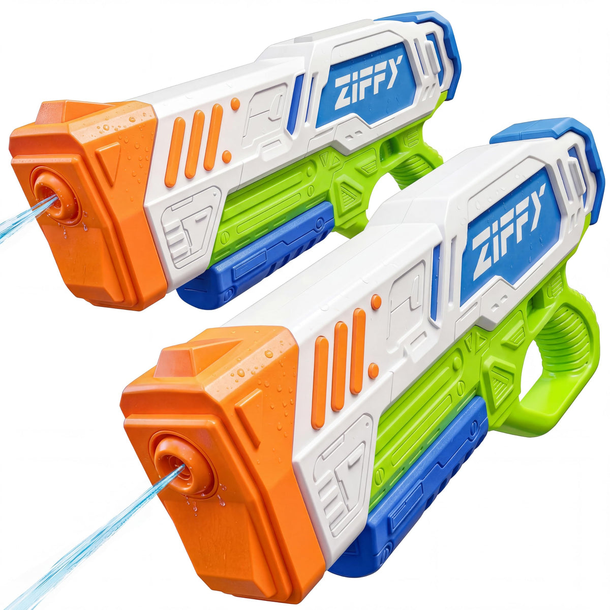 ZIFFY 2 Pack Water Gun - 830cc Squirt Guns with Long Range for Kids & Adults