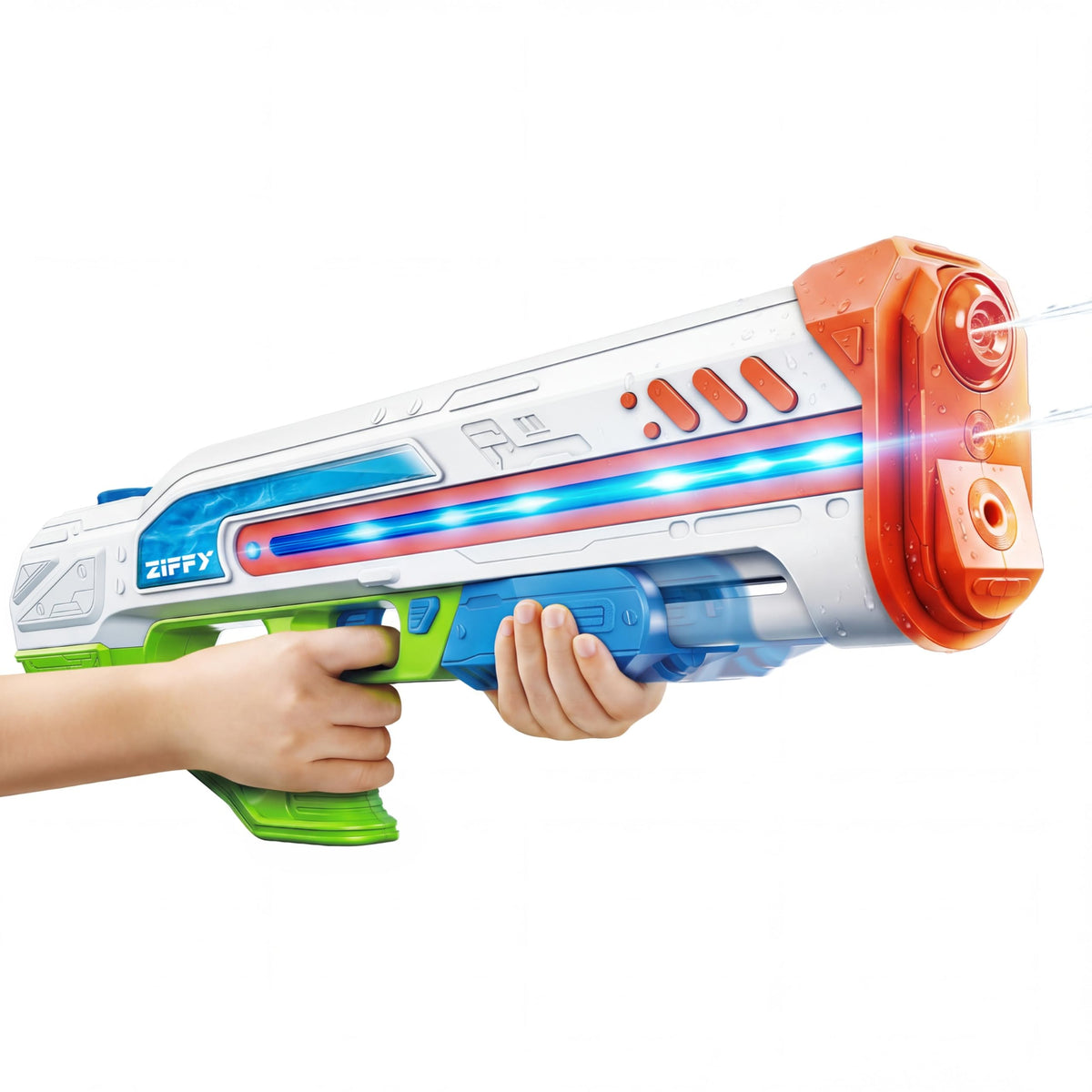 ZIFFY Electric Water Gun with LED - Automatic High-Power Squirt Gun