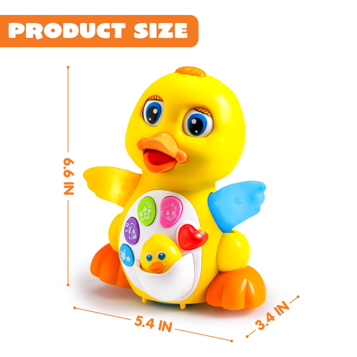 Play-Act Dancing Duck - Crawl, Dance, Learn With Music & Lights