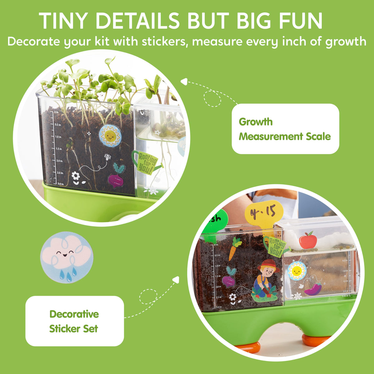 Klever Kits 2-in-1 Root Viewer & Planting Science Kit - STEM for Ages 6+