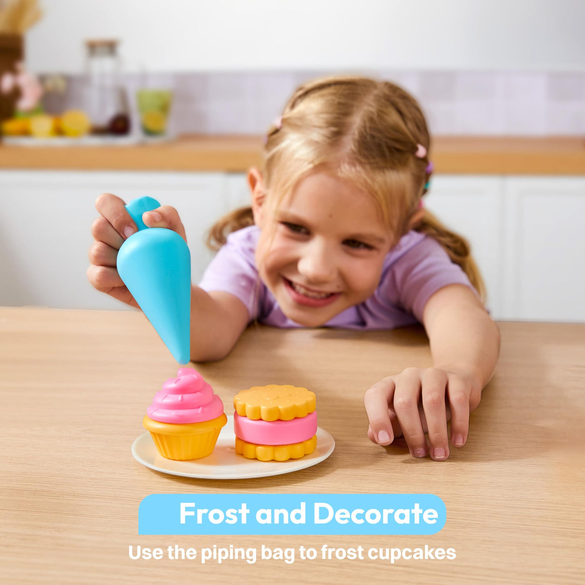 Play-Act Whisk n' Bake Bakery Mixer Playset - 16 PCS Kitchen & Food Toy