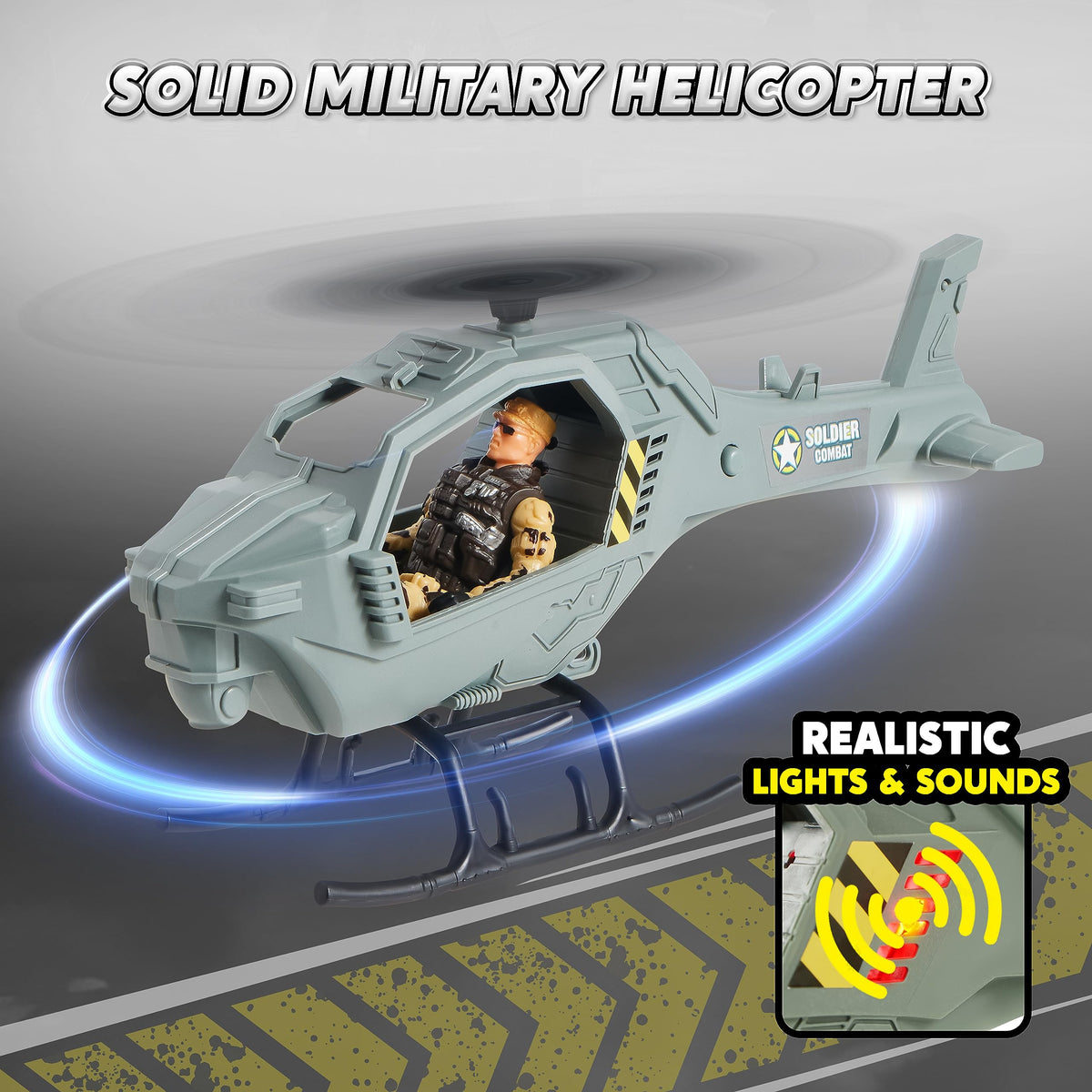 VROOMIX Military Base Toy Set with Army Vehicles, Soldiers & Weapon Accessories