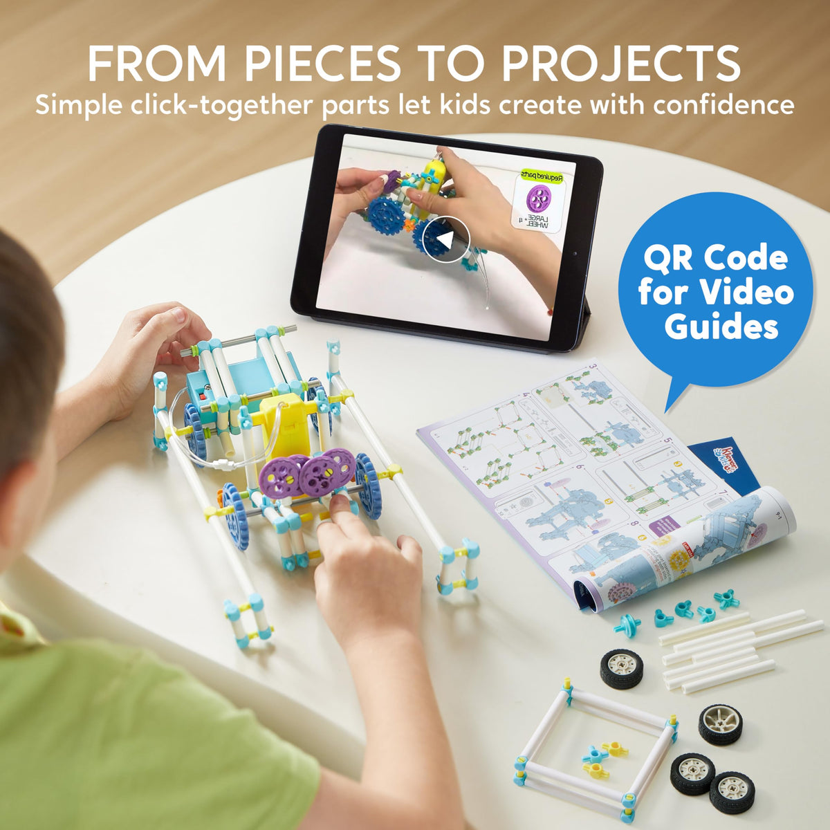 Klever Kits 36-in-1 Motor Robotic Kit - STEM Educational Toy for Ages 8-13