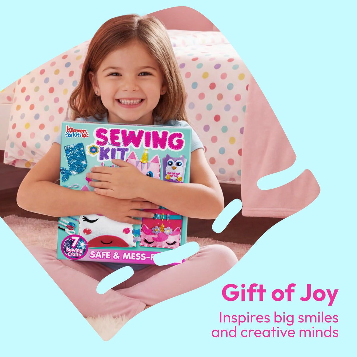 Klever Kits My First Kids Sewing Kit: Unicorn & Mermaid Age 6+