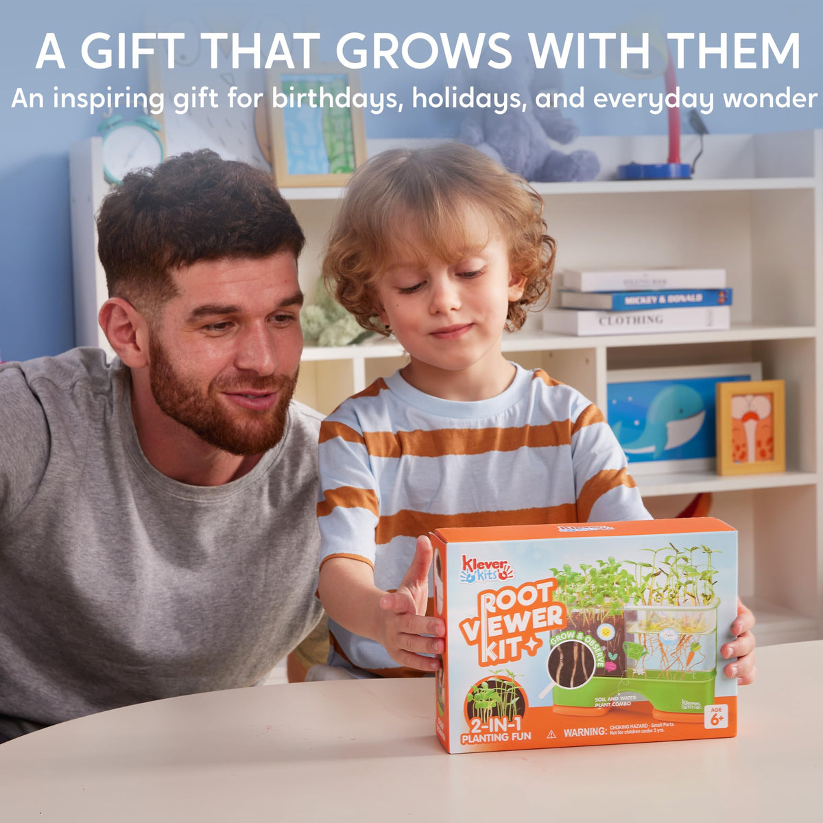 Klever Kits 2-in-1 Root Viewer & Planting Science Kit - STEM for Ages 6+