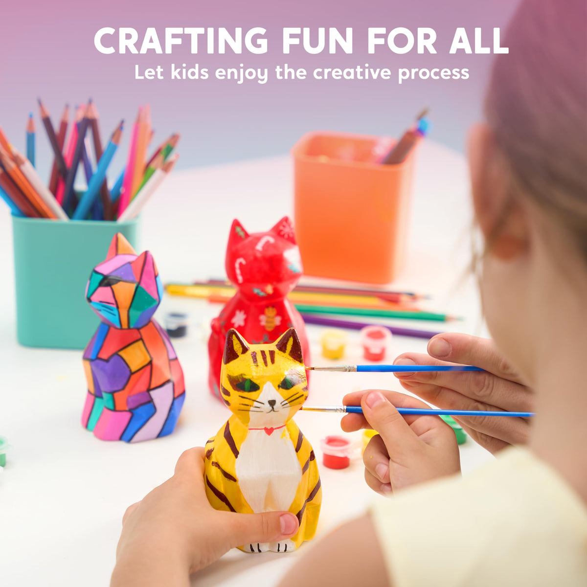 Klever Kits Paint Your Own Cat Night Light Craft Kit