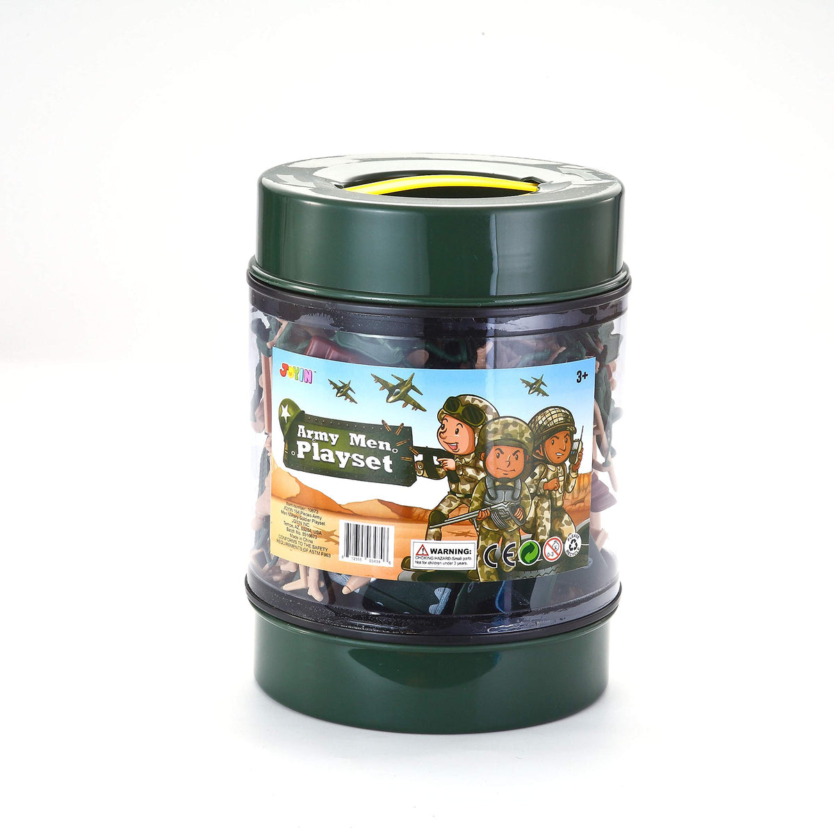 VROOMIX 164-Piece Military Soldier & Vehicle Playset with Storage Bucket