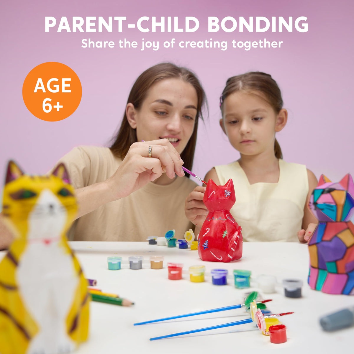 Klever Kits Paint Your Own Cat Night Light Craft Kit