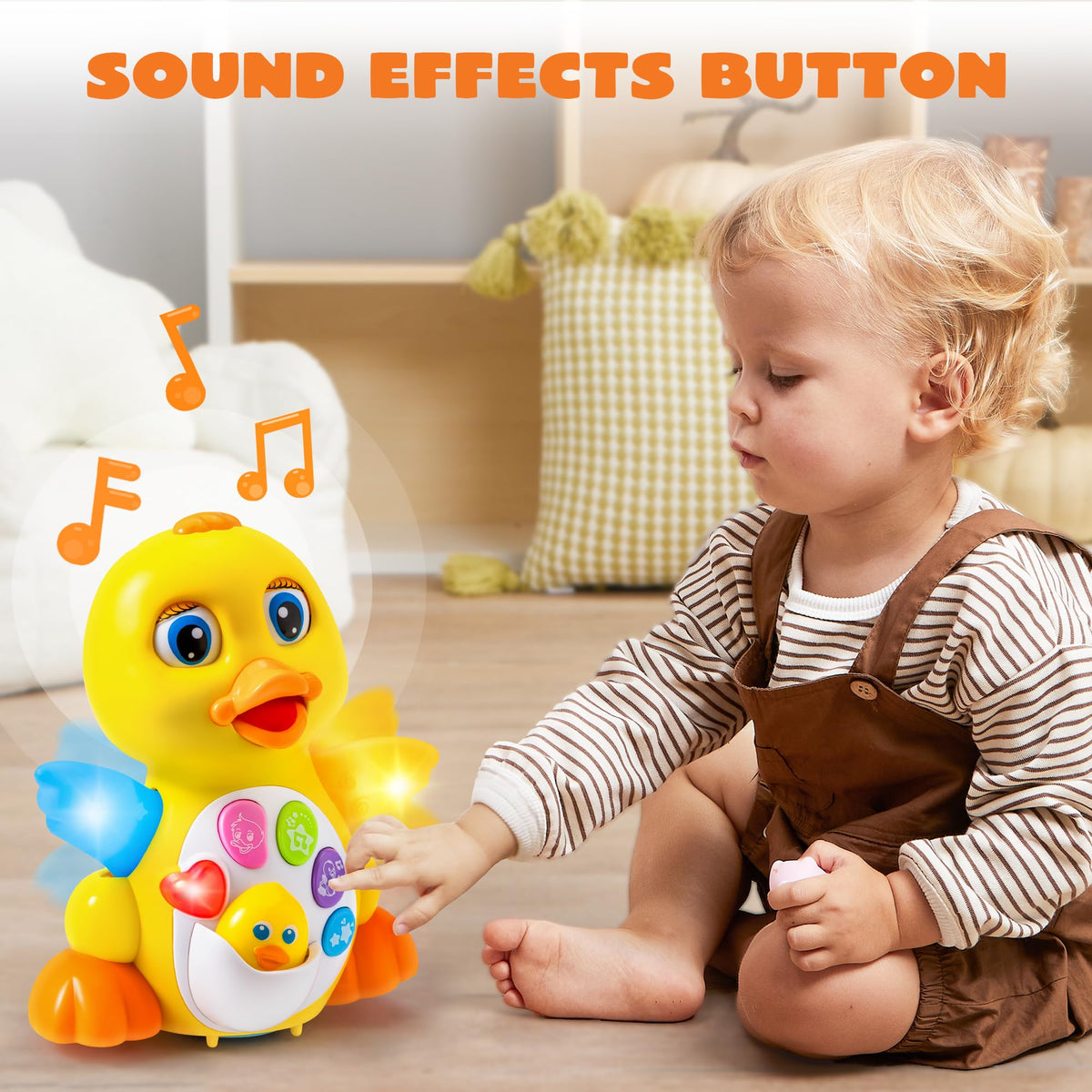 Play-Act Dancing Duck - Crawl, Dance, Learn With Music & Lights